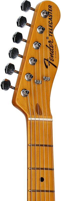 Fender Stories Mike Campbell Telecaster Electric Guitar, Maple Fingerboard (with Case), Red Dog, Serial Number MC250501, Headstock Left Front