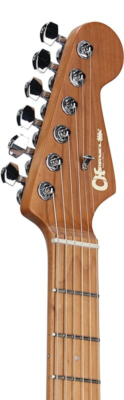 Charvel Pro-Mod DK24 HH 2PT CM Electric Guitar, with Maple Fingerboard, Quilt Chlorine Burst, Headstock Left Front