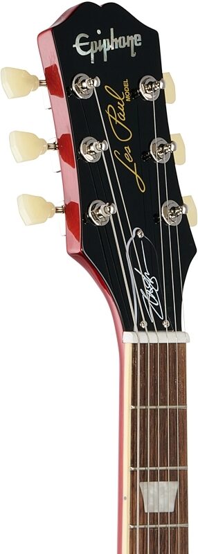 Epiphone Slash Les Paul Electric Guitar (with Case), Vermillion Burst, Blemished, Headstock Left Front