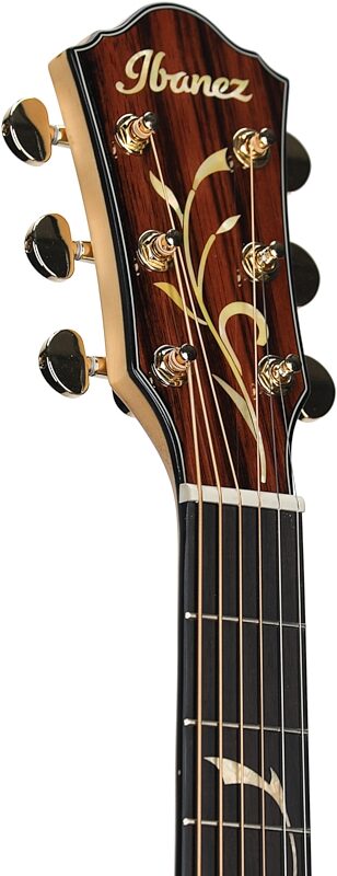 Ibanez AEG750 Acoustic-Electric Guitar, Natural High Gloss, Headstock Left Front