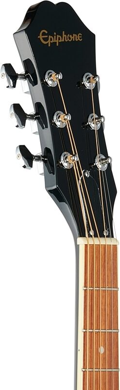 Epiphone FT-100 Acoustic Guitar Player Pack (with Gig Bag), Ebony, Headstock Left Front