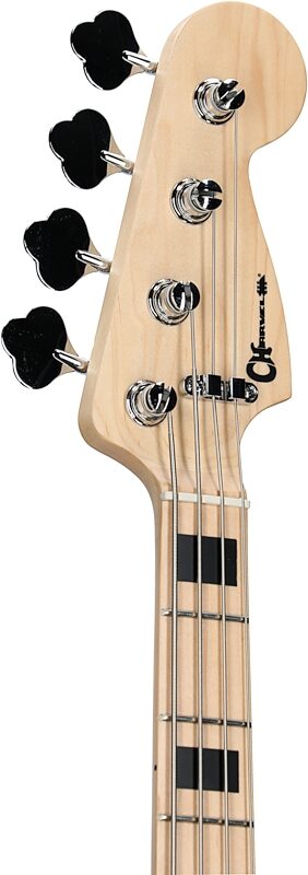 Charvel Frank Bello Signatue SoCal PJ IV Electric Bass, Black, Headstock Left Front