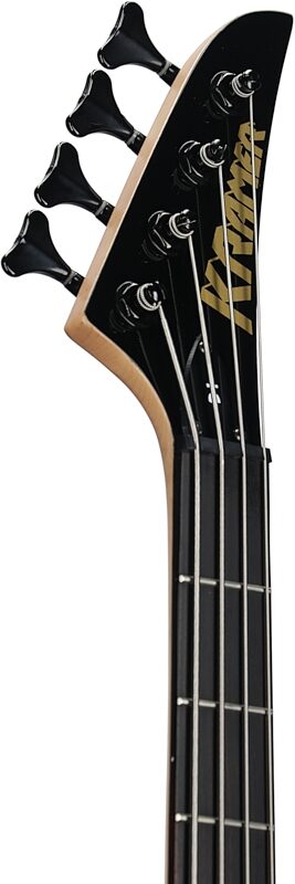 Kramer Disciple D1 Modern Collection Electric Bass, Thundercracker Purple, Headstock Left Front