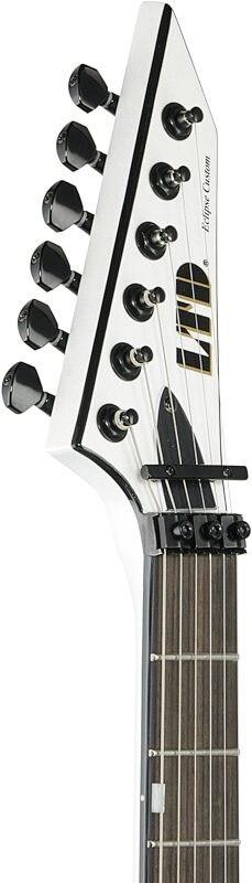 ESP LTD Eclipse 87 Electric Guitar, with Floyd Rose Tremolo, Pearl White, Headstock Left Front