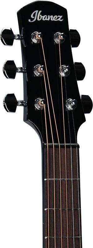 Ibanez AAM340CE Advance Acoustic Acoustic-Electric Guitar, Rustic Black Hardgrain, Headstock Left Front