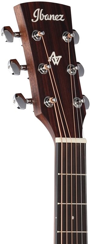 Ibanez AW54CE Artwood Acoustic-Electric Guitar, Open Pore Natural, Headstock Left Front