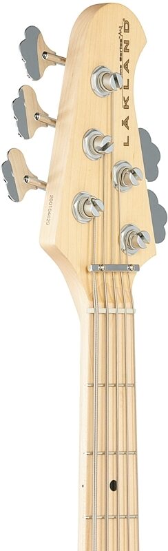 Lakland Skyline 55-60 Maple Fretboard Bass Guitar, Natural, Headstock Left Front