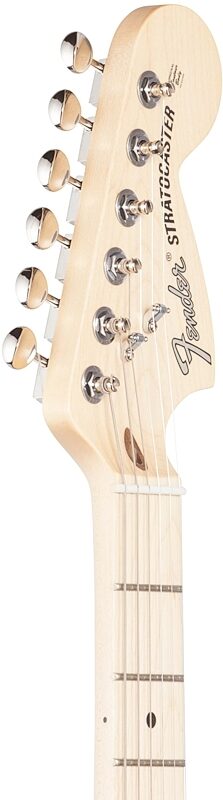 Fender American Performer Stratocaster HSS Electric Guitar, Maple Fingerboard (with Gig Bag), Satin Surf Green, USED, Blemished, Headstock Left Front