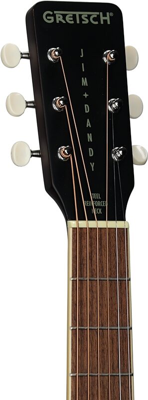 Gretsch Jim Dandy Concert Acoustic Guitar, Rex Burst, Headstock Left Front