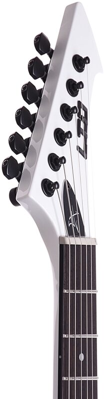 ESP LTD James Hetfield Snakebyte Electric Guitar (with Case), Snow White, Headstock Left Front
