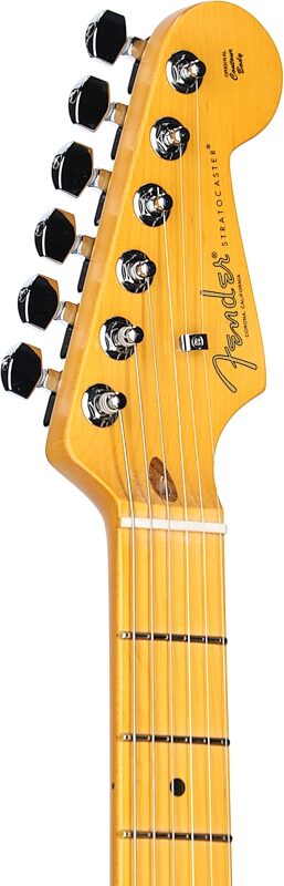 Fender American Pro II Stratocaster Electric Guitar, Maple Fingerboard (with Case), 70th Anniversary 2-Color Sunburst, Headstock Left Front