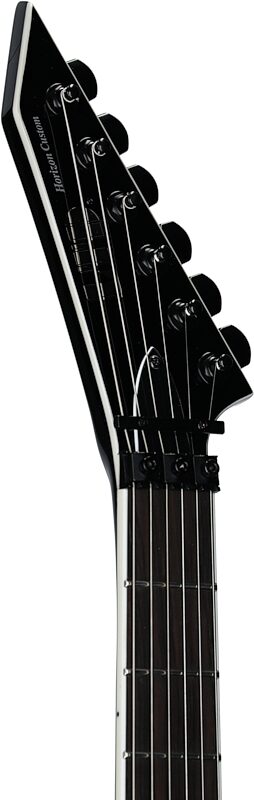 ESP LTD Horizon Custom 87 Electric Guitar, Black, Headstock Left Front