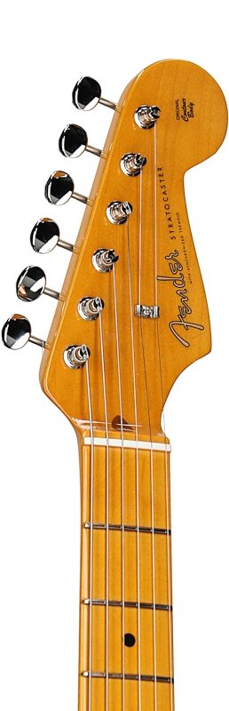 Fender American Vintage II 1957 Stratocaster Electric Guitar, with Maple Fingerboard (and Case), 2-Color Sunburst, Headstock Left Front