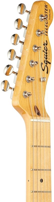 Squier Classic Vibe '70s Telecaster Thinline Electric Guitar, Maple Fingerboard, Natural, Headstock Left Front