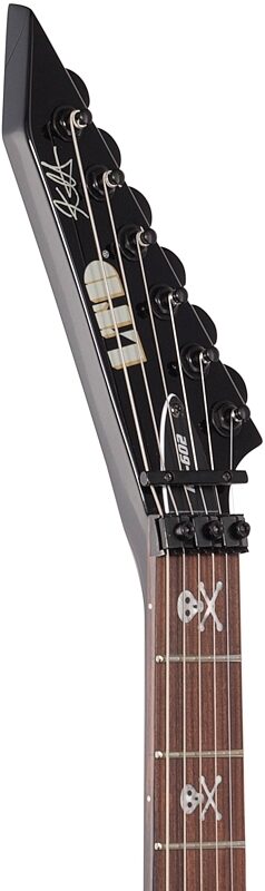 ESP LTD KH-602 Kirk Hammett Signature Electric Guitar (with Case), Black, Headstock Left Front
