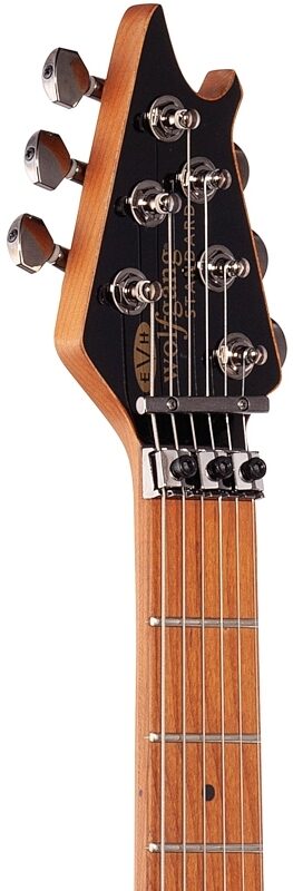 EVH Eddie Van Halen WG Wolfgang Standard Exotic Electric Guitar, with Maple Fingerboard, Ziricote, Natural, Headstock Left Front