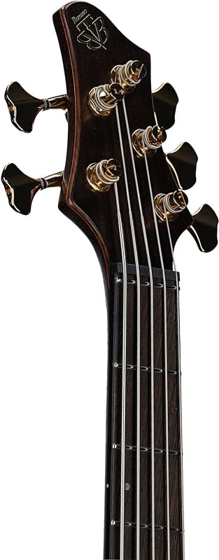 Ibanez Premium BTB1935 Bass Guitar (with Gig Bag), Caribbean Isle Lo-Gloss, Headstock Left Front