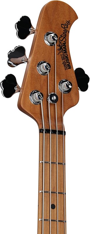 Ernie Ball Music Man StingRay Special HH Electric Bass (with Case), Frost Green Pearl, Headstock Left Front