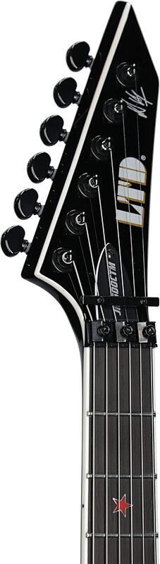 ESP LTD Jeff Hanneman JH-600 CTM Electric Guitar (with Case), Black, Headstock Left Front