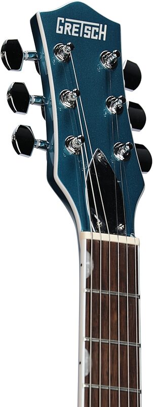 Gretsch G5222 Electromatic Double Jet BT Electric Guitar, Ocean Turquoise, Headstock Left Front