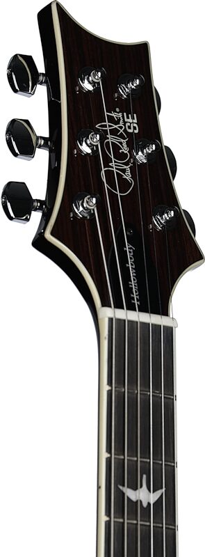 PRS Paul Reed Smith SE Hollowbody II Electric Guitar (with Case), Black Gold Sunburst, Headstock Left Front