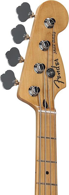 Fender Player Plus Jazz Electric Bass, Maple Fingerboard (with Gig Bag), Olympic Pearl, Headstock Left Front