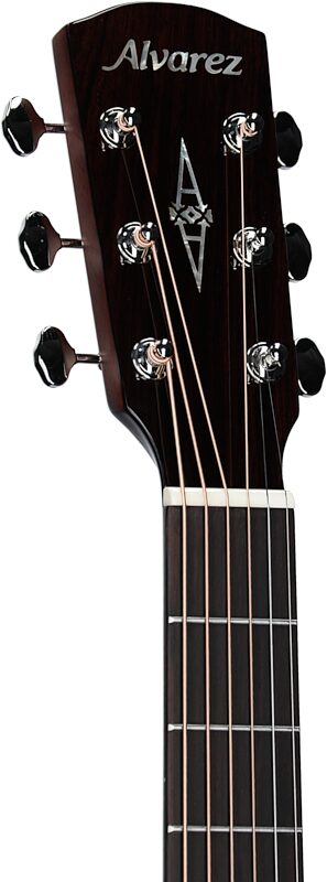 Alvarez MD70 Masterworks Herringbone Dreadnought Acoustic Guitar (with Gig Bag), New, Headstock Left Front