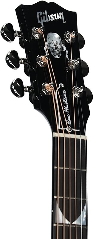 Gibson Limited Edition Dave Mustaine Songwriter Signed Acoustic-Electric Guitar, Ebony, Scratch and Dent, Headstock Left Front