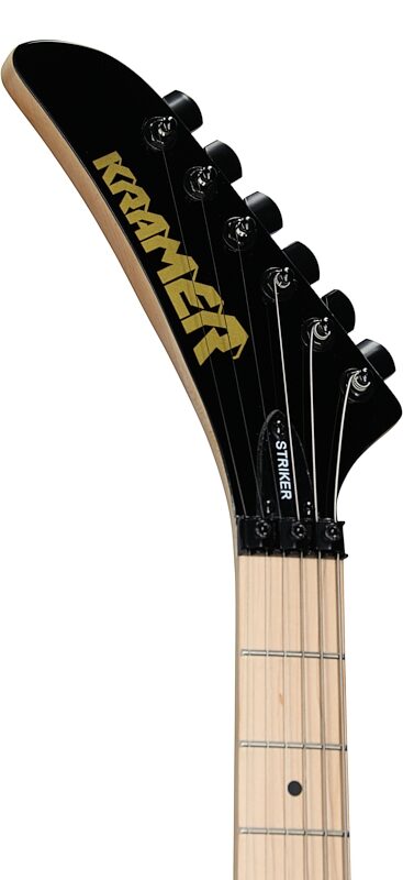 Kramer Striker HSS Electric Guitar, Maple Fingerboard (Left-Handed), Majestic Purple, Headstock Left Front