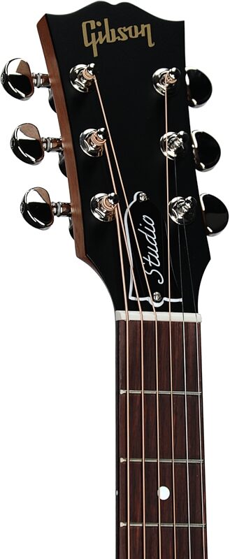 Gibson J-45 Studio Rosewood Acoustic-Electric Guitar, Gloss Finish (with Case), Rosewood Burst, Headstock Left Front