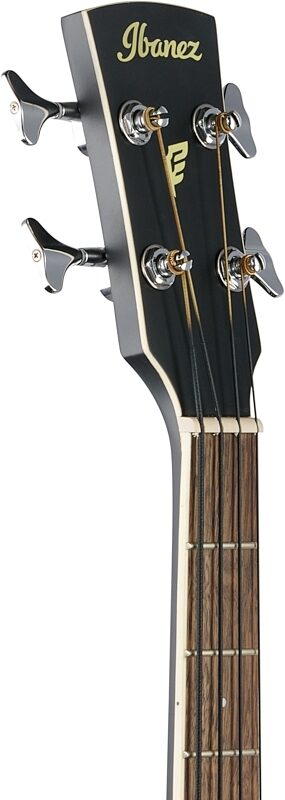 Ibanez PCBE14MH Performance Acoustic-Electric Bass, Weathered Black, Headstock Left Front