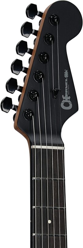 Charvel Pro-Mod Plus SD1 HH HT Electric Guitar, with Ebony Fingerboard, Scorched Earth, Headstock Left Front