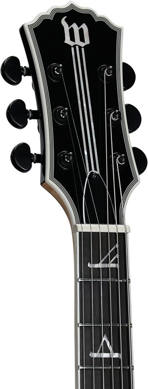 Wylde Audio Barbarian Electric Guitar, Left-Handed, Blood Raven, Headstock Left Front
