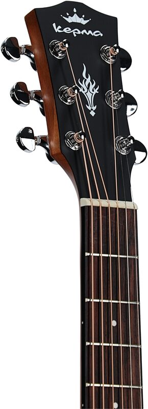 Kepma K3 Series M3-130 Mini Acoustic-Electric Guitar, Black, Blemished, Headstock Left Front