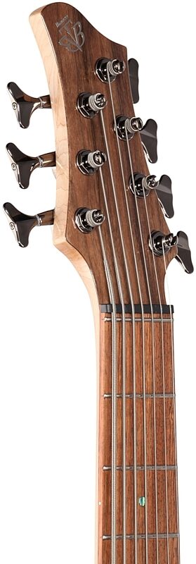 Ibanez BTB747 Bass Workshop Electric Bass, 7-String, Natural Low Gloss, Headstock Left Front