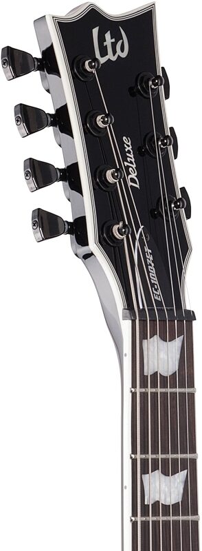 ESP LTD Eclipse EC-1007 EverTune Electric Guitar, 7-String, Black, Headstock Left Front