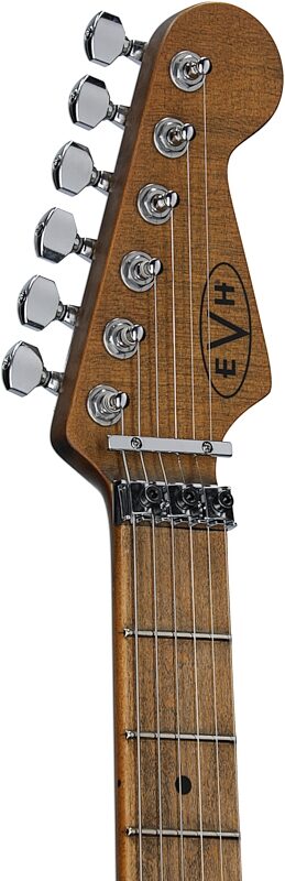 EVH Eddie Van Halen Frankenstein Relic Series Electric Guitar (with Gig Bag), Blueburst, Headstock Left Front