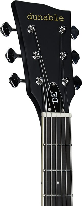 Dunable Cyclops DE Electric Guitar (with Gig Bag), Matte Black, Headstock Left Front