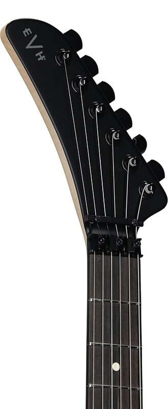 EVH Eddie Van Halen 5150 Series Standard Electric Guitar, Left-Handed, Satin Black, Headstock Left Front