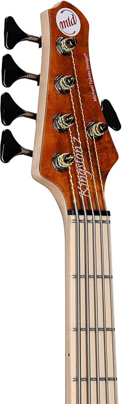MTD Kingston Z5MP Electric Bass, 5-String (with Maple Fingerboard), Satin Amber, Headstock Left Front