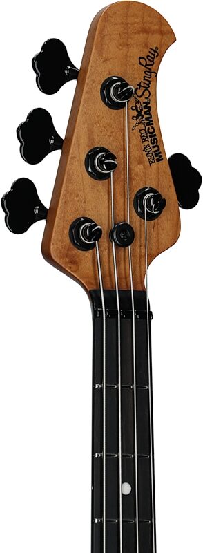 Ernie Ball Music Man StingRay Special HH Electric Bass (with Case), Faded Vintage Sunburst, Ebony Fretboard, Headstock Left Front