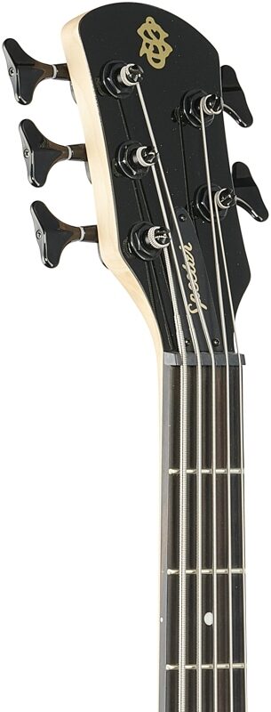 Spector Performer Electric Bass, 5-String, Solid White, Headstock Left Front