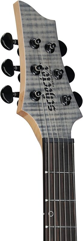 Schecter Sunset-6 Extreme Electric Guitar, Gray Ghost, Headstock Left Front