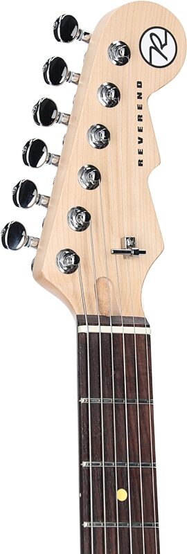 Reverend Six Gun TL Electric Guitar, High Tide Blue, Headstock Left Front