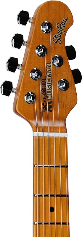 Ernie Ball Music Man Dustin Kensrue StingRay Electric Guitar, Daiquiri Ice, Headstock Left Front