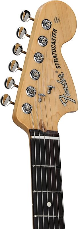 Fender Limited Edition American Performer Timber Stratocaster Electric Guitar, with Rosewood Fingerboard, Honey, Headstock Left Front