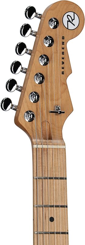 Reverend Club King 290 Electric Guitar, Deep Sea Blue, Headstock Left Front