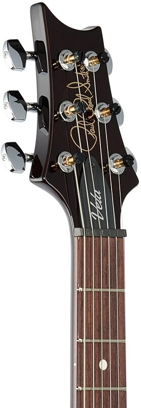 PRS Paul Reed Smith S2 Vela Semi-Hollowbody Electric Guitar (with Gig Bag), Tobacco Sunburst, Headstock Left Front