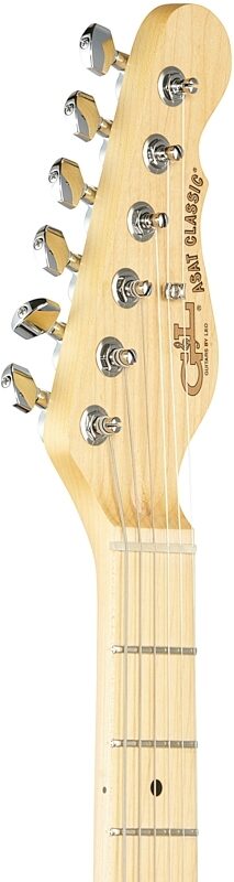 G&L Fullerton Deluxe ASAT Classic Electric Guitar (with Gig Bag), Butterscotch, Headstock Left Front