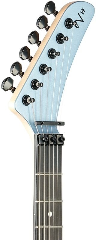 EVH Eddie Van Halen 5150 Series Standard Electric Guitar, Ice Blue Metallic, with Ebony Fingerboard, Headstock Left Front
